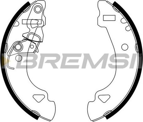 Bremsi GF0173 - Kit ganasce freno autozon.pro