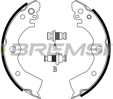 Bremsi GF0851 - Kit ganasce freno autozon.pro