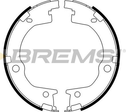 Bremsi GF0803 - Kit ganasce, Freno stazionamento autozon.pro