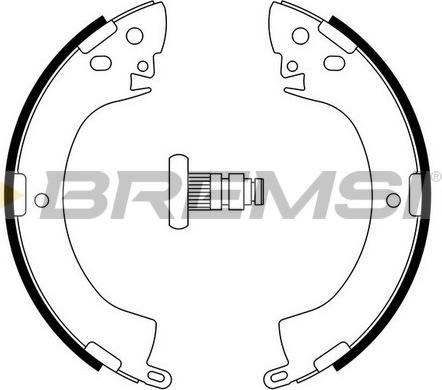 Bremsi GF0813 - Kit ganasce freno autozon.pro