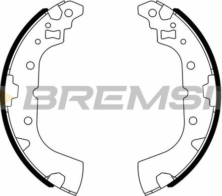 Bremsi GF0836 - Kit ganasce freno autozon.pro