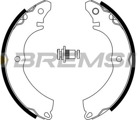 Bremsi GF0828 - Kit ganasce freno autozon.pro