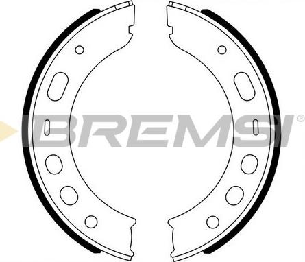 Bremsi GF0399A - Kit ganasce, Freno stazionamento autozon.pro