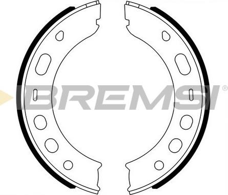 Bremsi GF0399 - Kit ganasce, Freno stazionamento autozon.pro