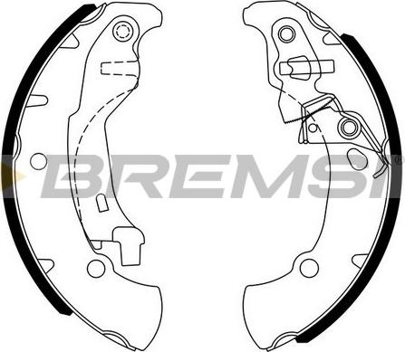 Bremsi GF0395 - Kit ganasce freno autozon.pro