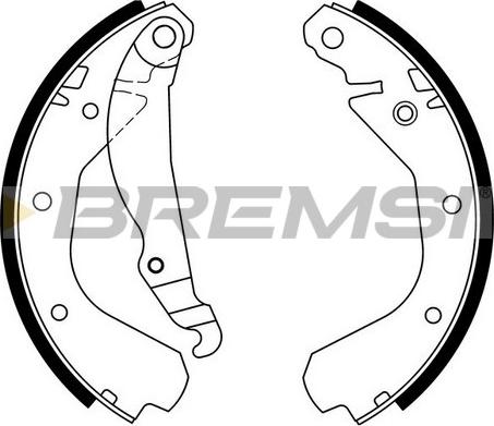 Bremsi GF0350 - Kit ganasce freno autozon.pro