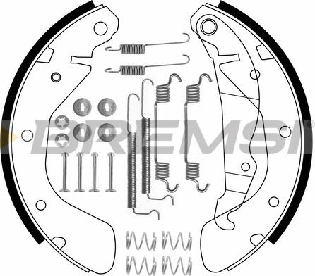 Bremsi GF0353-1 - Kit ganasce freno autozon.pro