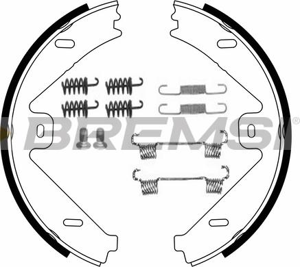 Bremsi GF0319-1 - Kit ganasce, Freno stazionamento autozon.pro