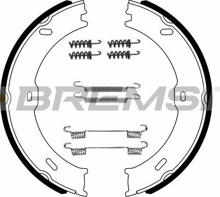 Bremsi GF0315-1 - Kit ganasce, Freno stazionamento autozon.pro