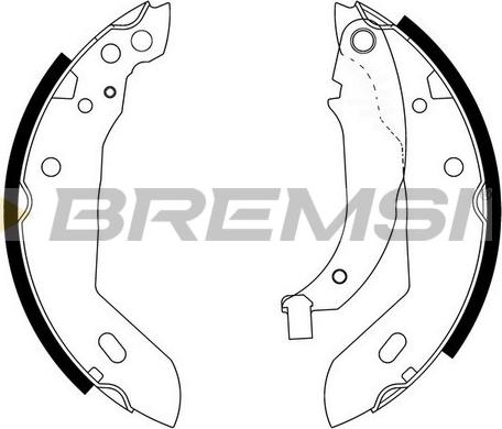 Bremsi GF0381 - Kit ganasce freno autozon.pro