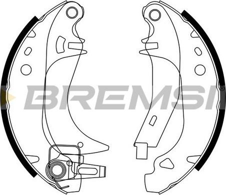 Bremsi GF0382-3 - Kit ganasce freno autozon.pro