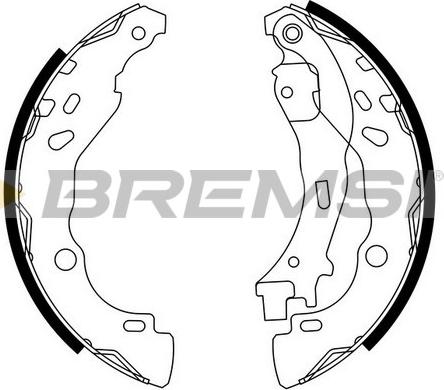 Bremsi GF0291 - Kit ganasce freno autozon.pro