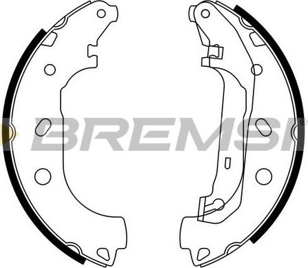 Bremsi GF0244 - Kit ganasce freno autozon.pro