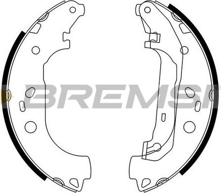 Bremsi GF0245 - Kit ganasce freno autozon.pro