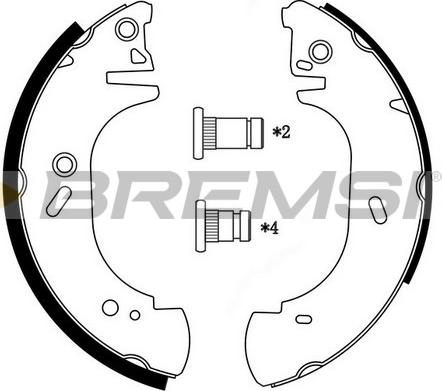 Bremsi GF0231 - Kit ganasce freno autozon.pro