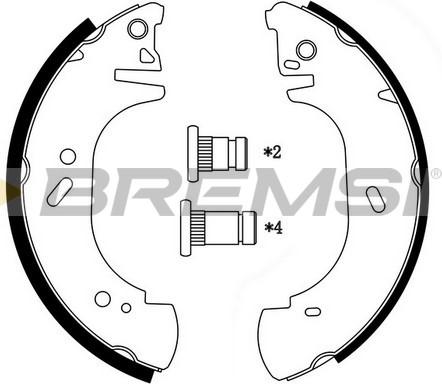 Bremsi GF0233 - Kit ganasce freno autozon.pro