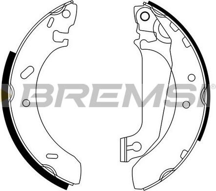 Bremsi GF0227 - Kit ganasce freno autozon.pro