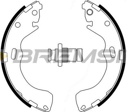 Bremsi GF0794 - Kit ganasce freno autozon.pro