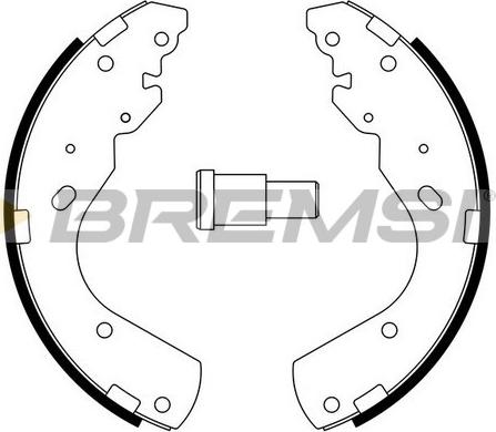 Bremsi GF0797 - Kit ganasce freno autozon.pro