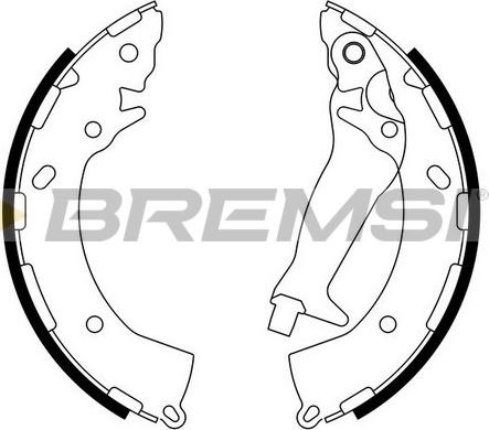 Bremsi GF0744 - Kit ganasce freno autozon.pro