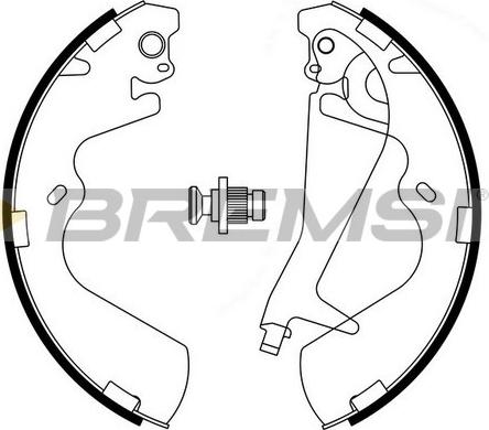 Bremsi GF0743 - Kit ganasce freno autozon.pro