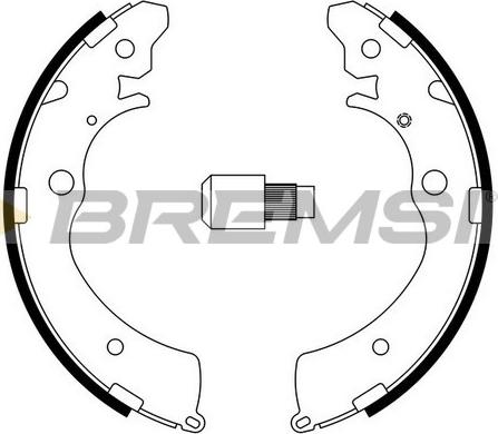 Bremsi GF0706 - Kit ganasce freno autozon.pro