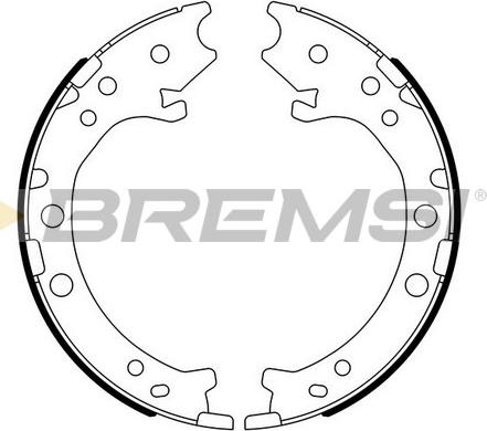 Bremsi GF0715 - Kit ganasce, Freno stazionamento autozon.pro