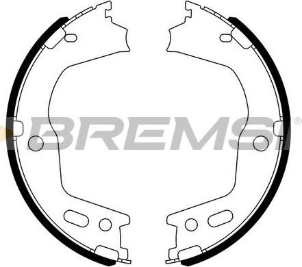 Bremsi GF0724 - Kit ganasce, Freno stazionamento autozon.pro