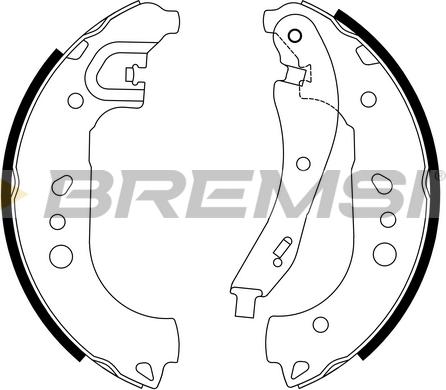 Bremsi GF1116 - Kit ganasce freno autozon.pro