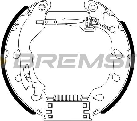 Bremsi GK0460 - Kit ganasce freno autozon.pro