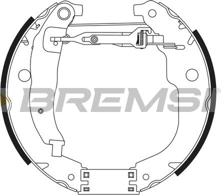 Bremsi GK0461 - Kit ganasce freno autozon.pro