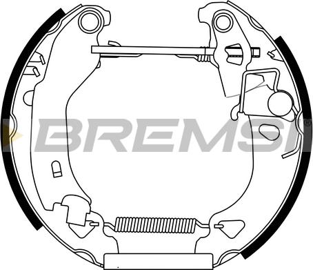 Bremsi GK0099 - Kit ganasce freno autozon.pro