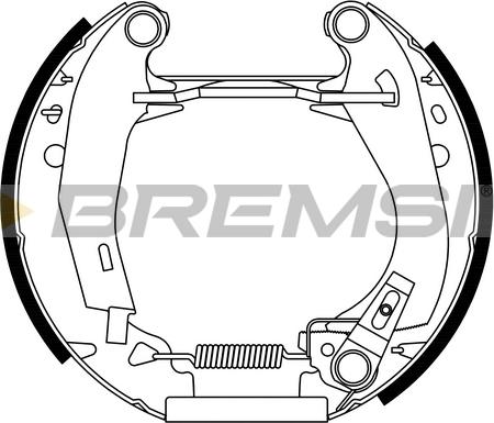 Bremsi GK0044 - Kit ganasce freno autozon.pro