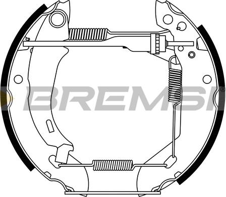 Bremsi GK0045 - Kit ganasce freno autozon.pro