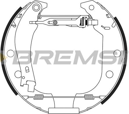 Bremsi GK0152 - Kit ganasce freno autozon.pro