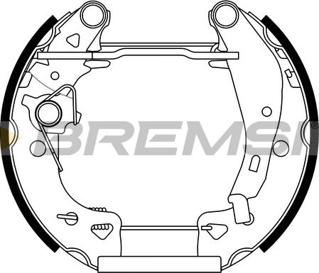 Bremsi GK0071 - Kit ganasce freno autozon.pro