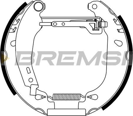 Bremsi GK0092 - Kit ganasce freno autozon.pro