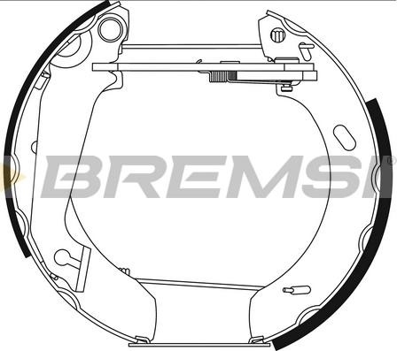 Bremsi GK0265 - Kit ganasce freno autozon.pro