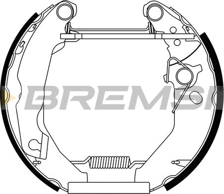 Bremsi GK0122 - Kit ganasce freno autozon.pro