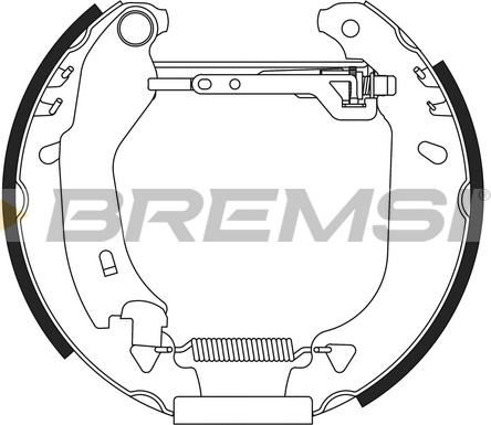 Bremsi GK0062 - Kit ganasce freno autozon.pro