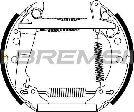 Bremsi GK0280 - Kit ganasce freno autozon.pro