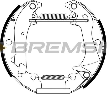 Bremsi GK0131 - Kit ganasce freno autozon.pro