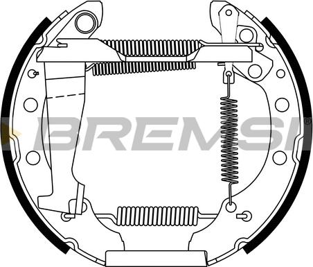 Bremsi GK0144 - Kit ganasce freno autozon.pro