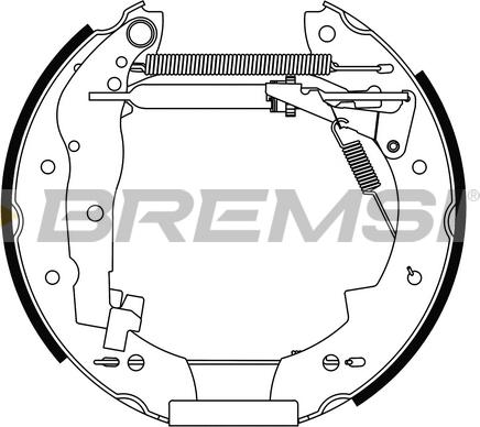 Bremsi GK0024 - Kit ganasce freno autozon.pro