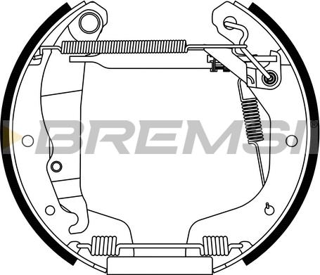 Bremsi GK0231 - Kit ganasce freno autozon.pro