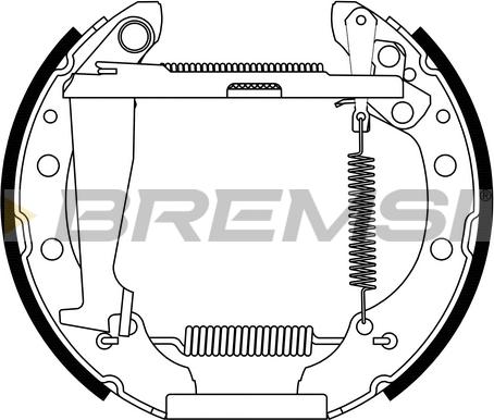 Bremsi GK0132 - Kit ganasce freno autozon.pro