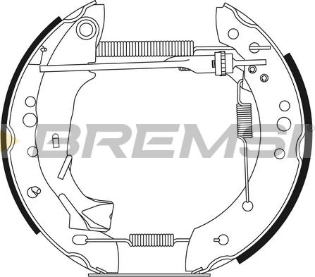 Bremsi GK0260 - Kit ganasce freno autozon.pro