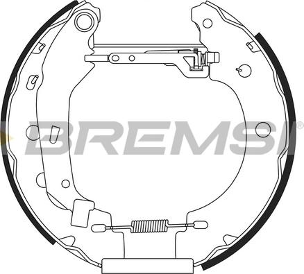 Bremsi GK0156 - Kit ganasce freno autozon.pro