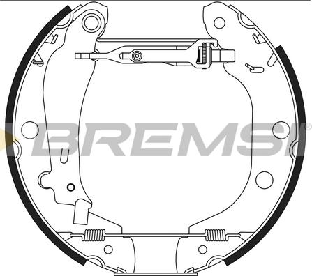 Bremsi GK0157 - Kit ganasce freno autozon.pro