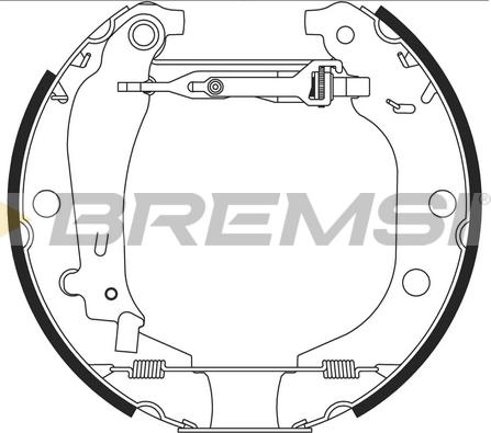 Bremsi GK0164 - Kit ganasce freno autozon.pro